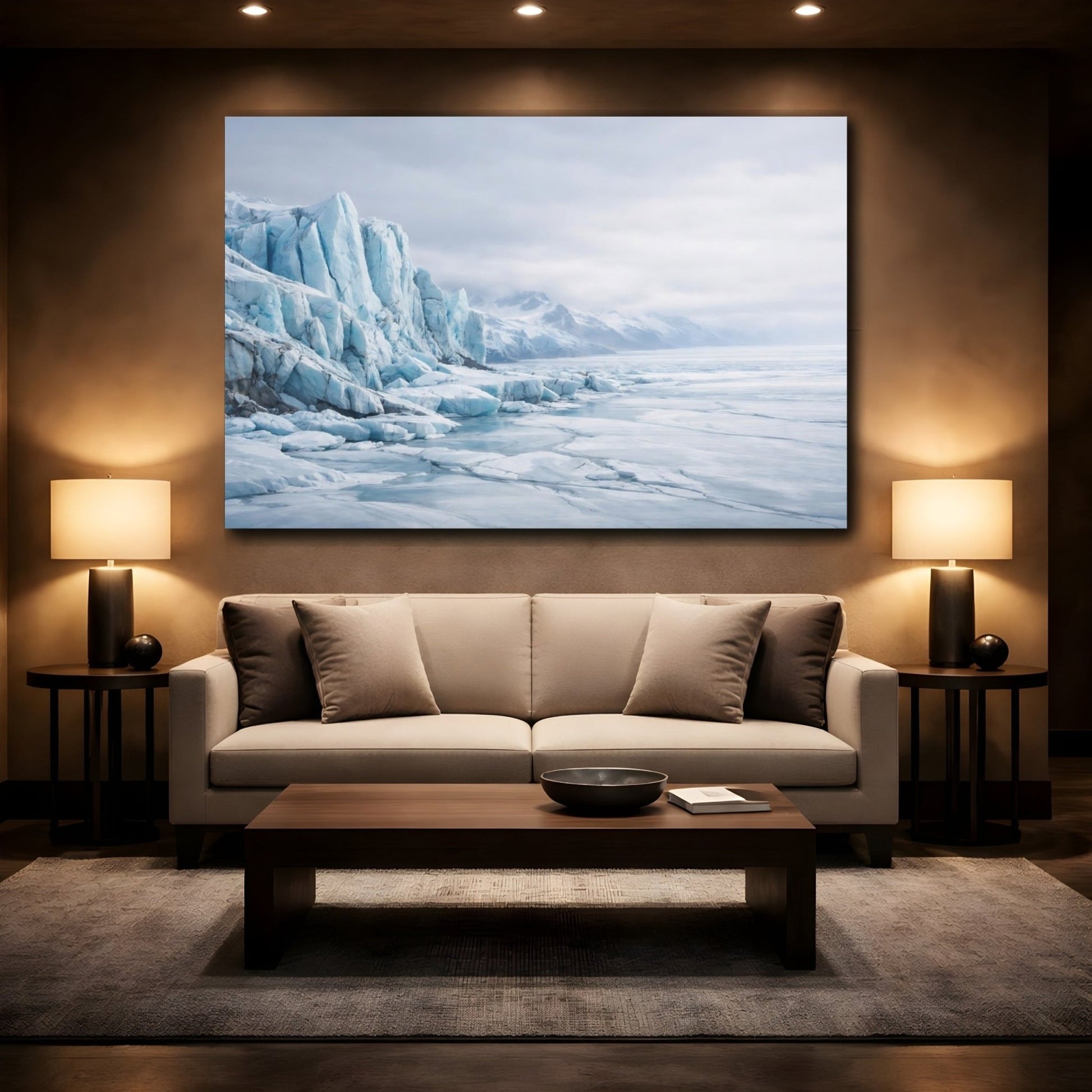 Nature Glacier Blue - Canvas Wall Art Print - YesArtYes