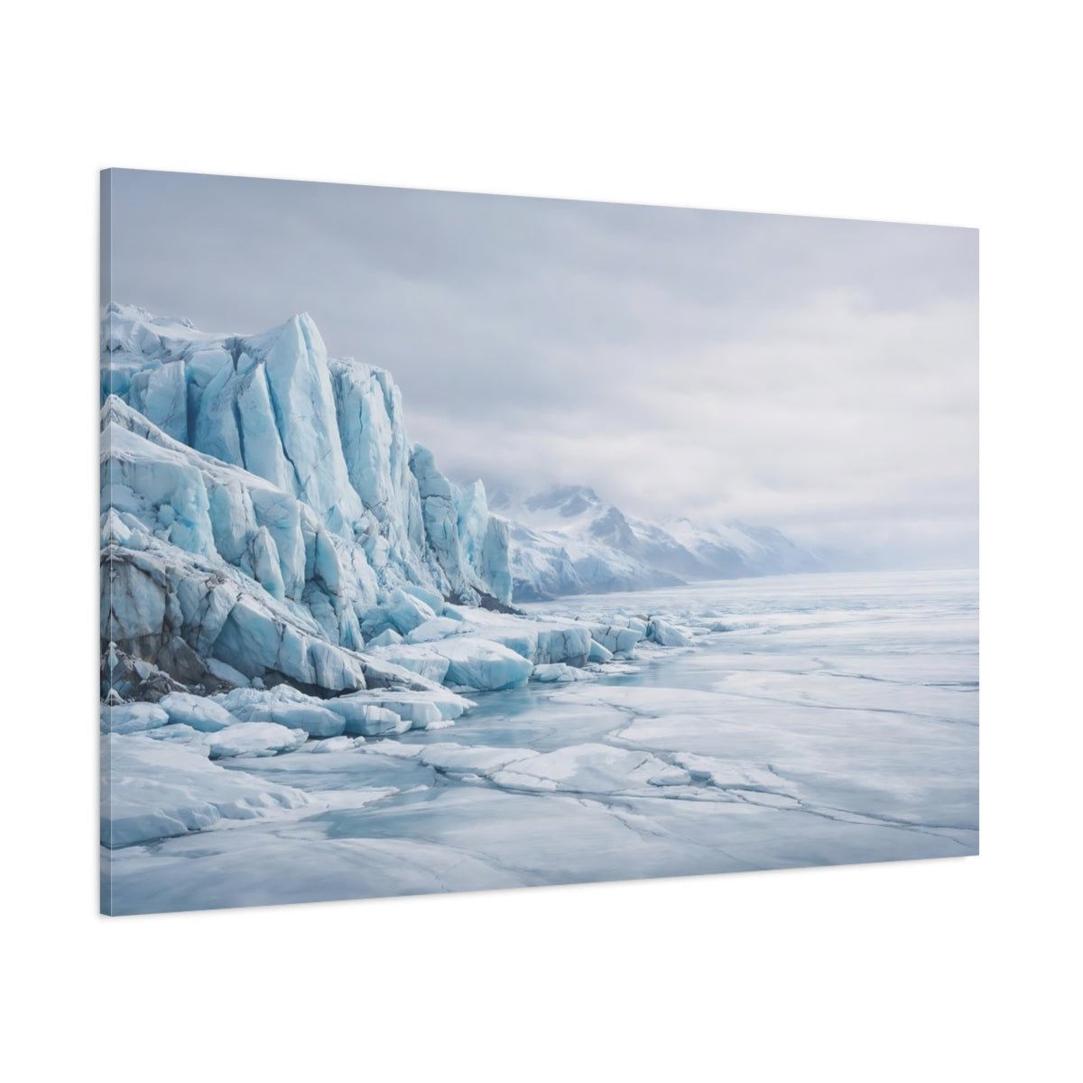Nature Glacier Blue - Canvas Wall Art Print - YesArtYes