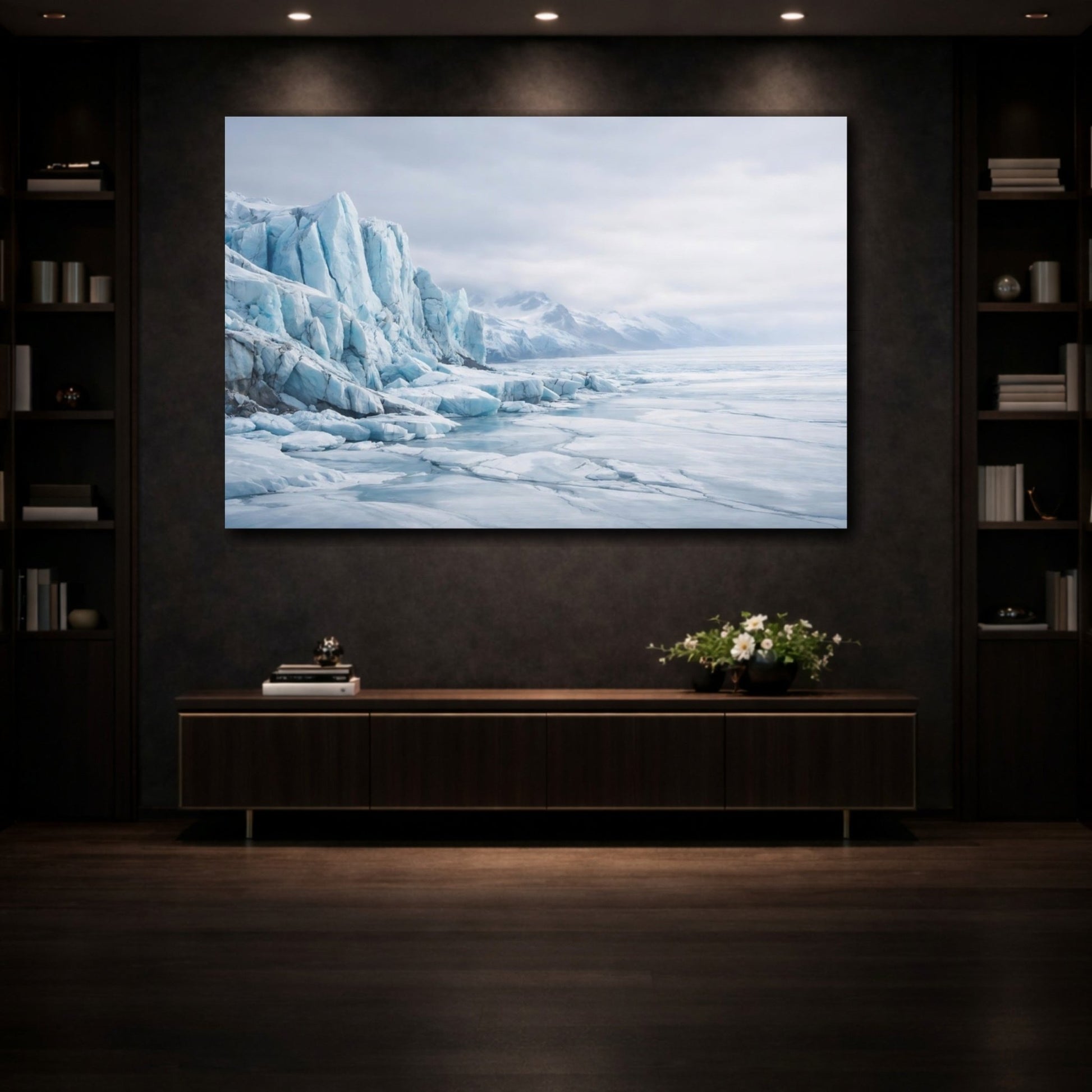 Nature Glacier Blue - Canvas Wall Art Print - YesArtYes