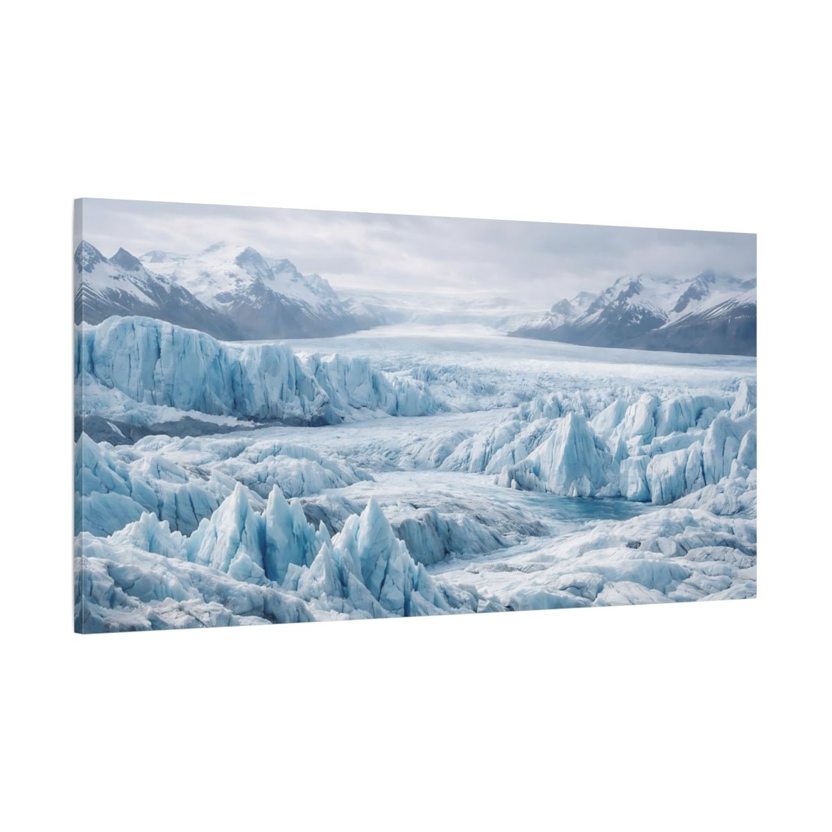 Nature Glacier Blue Landscape - Canvas Wall Art Print - YesArtYes