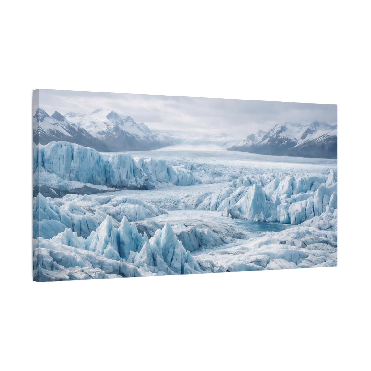 Nature Glacier Blue Landscape - Canvas Wall Art Print - YesArtYes