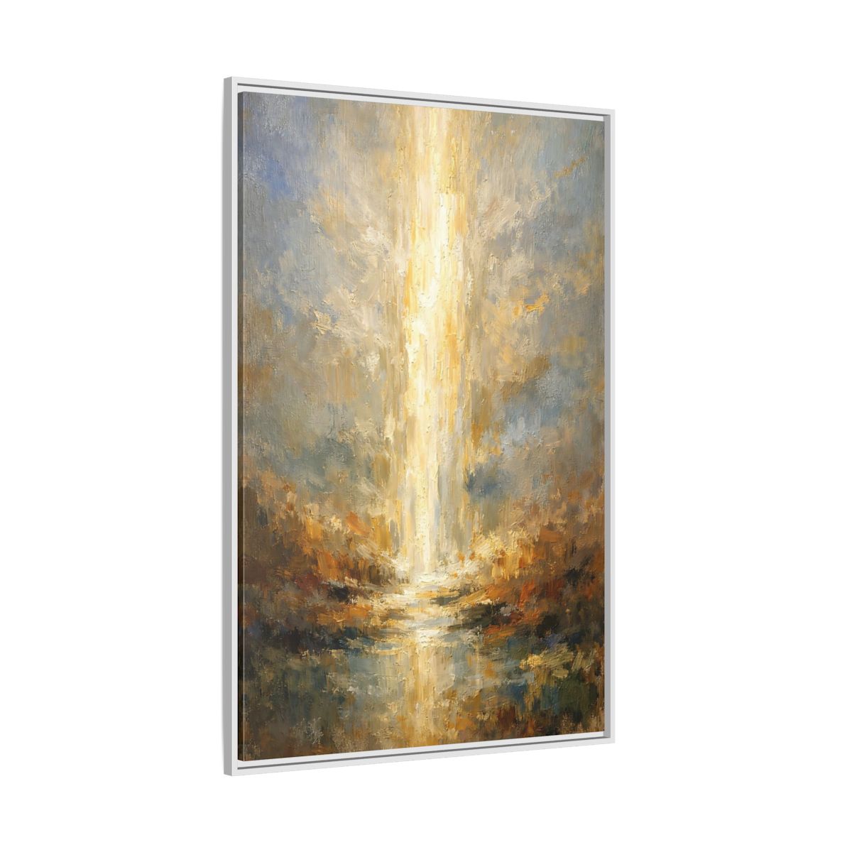 Side Mockup 7. Nature Golden Light Golden Light Abstract shown as stretched canvas wall art