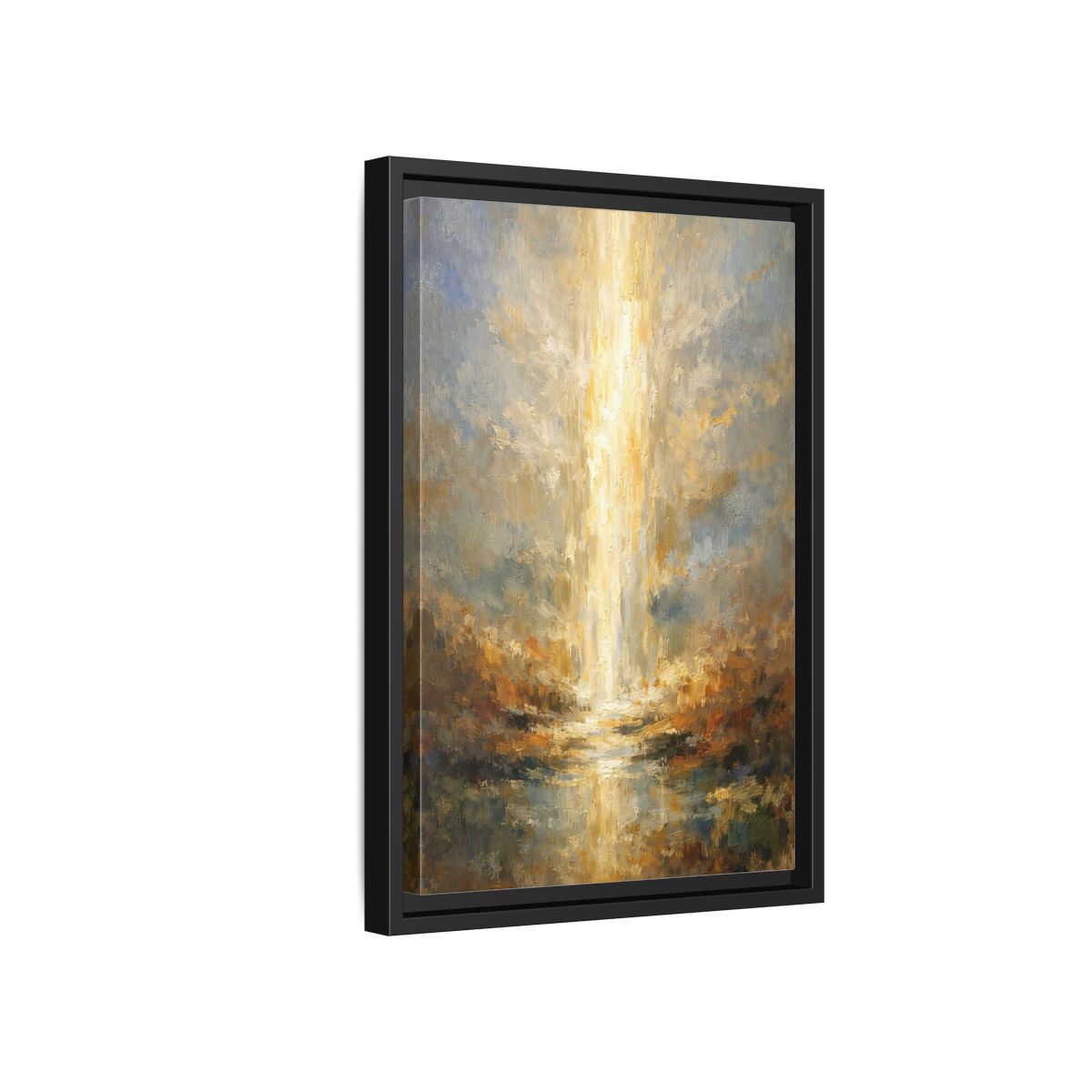 Side Mockup 6. Nature Golden Light Golden Light Abstract shown as stretched canvas wall art