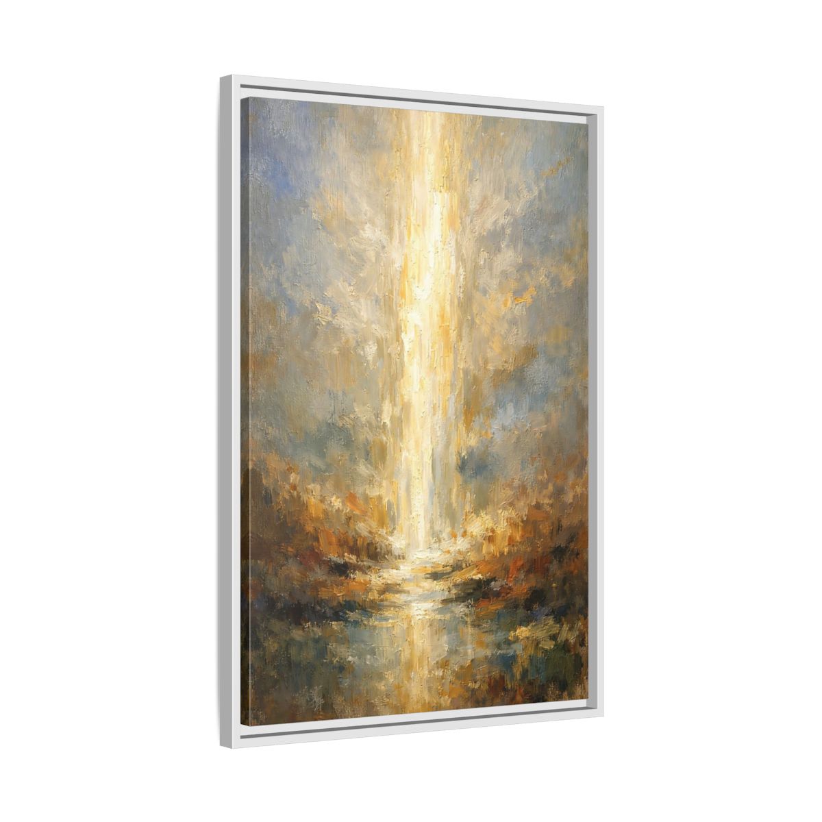 Side Mockup 11. Nature Golden Light Golden Light Abstract shown as stretched canvas wall art