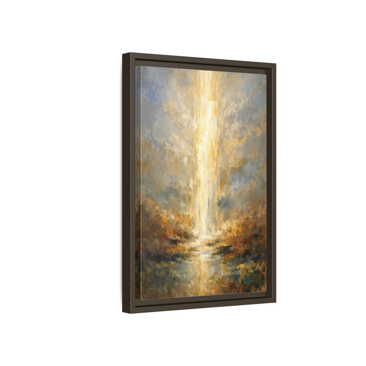 Side Mockup 5. Nature Golden Light Golden Light Abstract shown as stretched canvas wall art