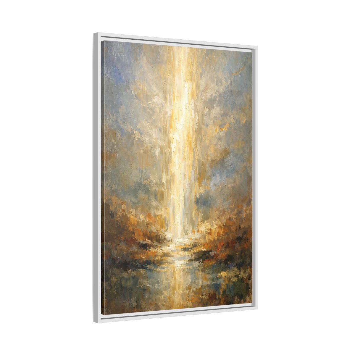 Side Mockup 9. Nature Golden Light Golden Light Abstract shown as stretched canvas wall art