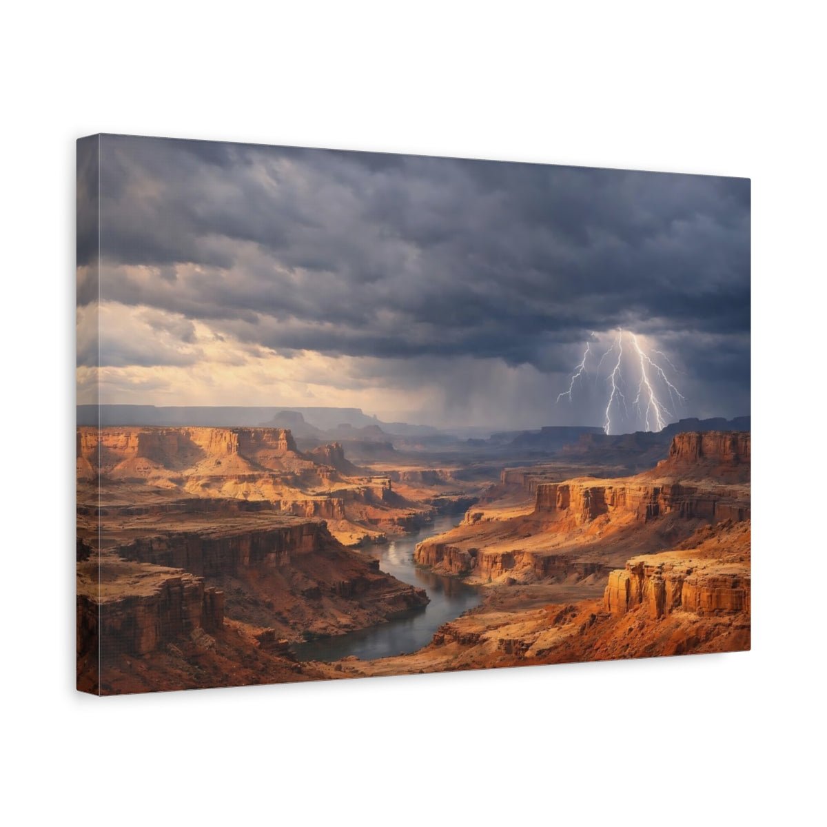 Nature Grand Canyon Storm - Canvas Wall Art Print - YesArtYes