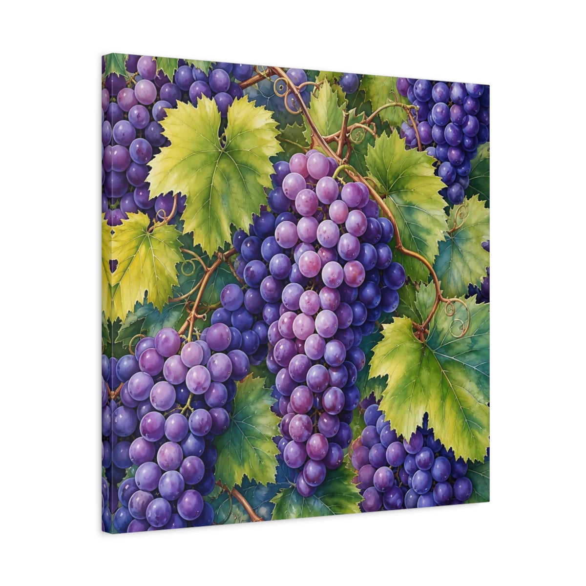Purple Grape Vine Canvas Wall Art - YesArtYes