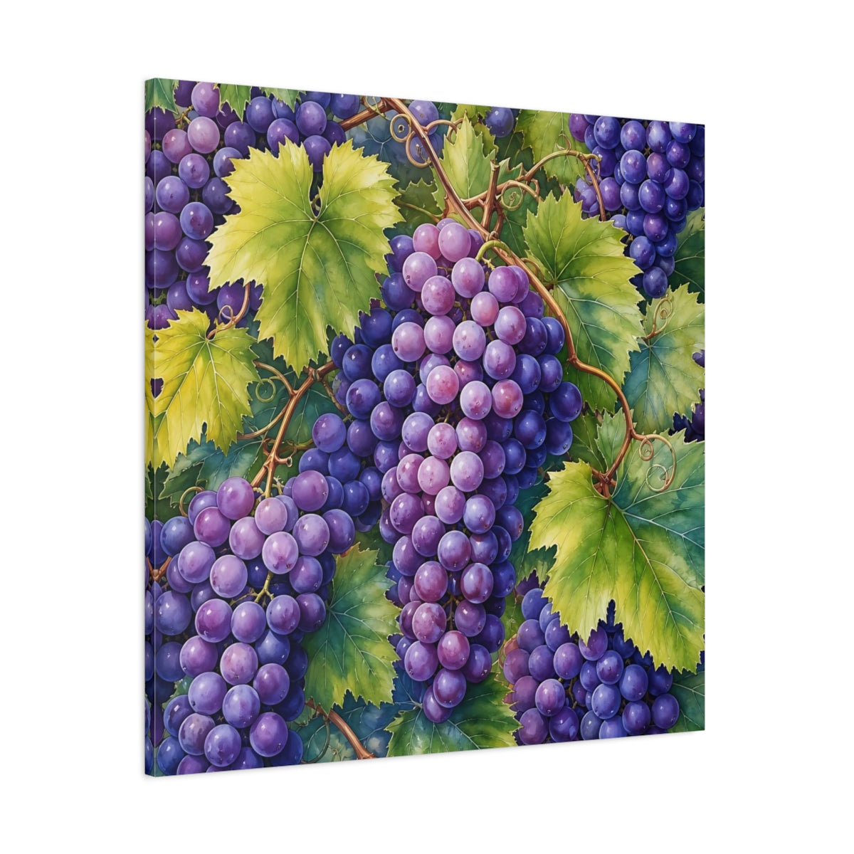 Purple Grape Vine Canvas Wall Art - YesArtYes