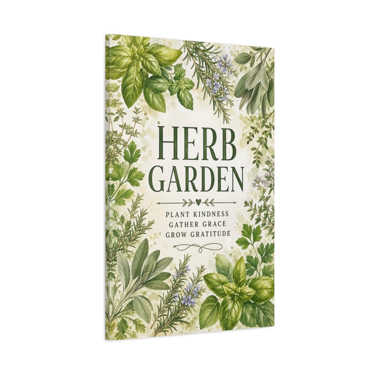 Nature Herbs Green Canvas Print – Kitchen, Dining Area Wall, - YesArtYes