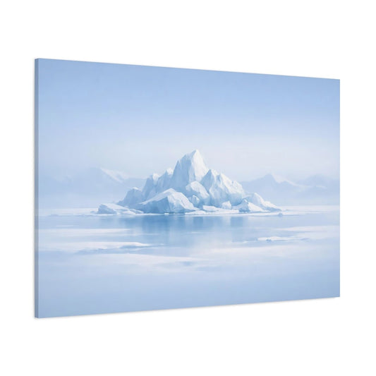 Nature Iceberg Blue And White Landscape - Canvas Wall Art Print - YesArtYes