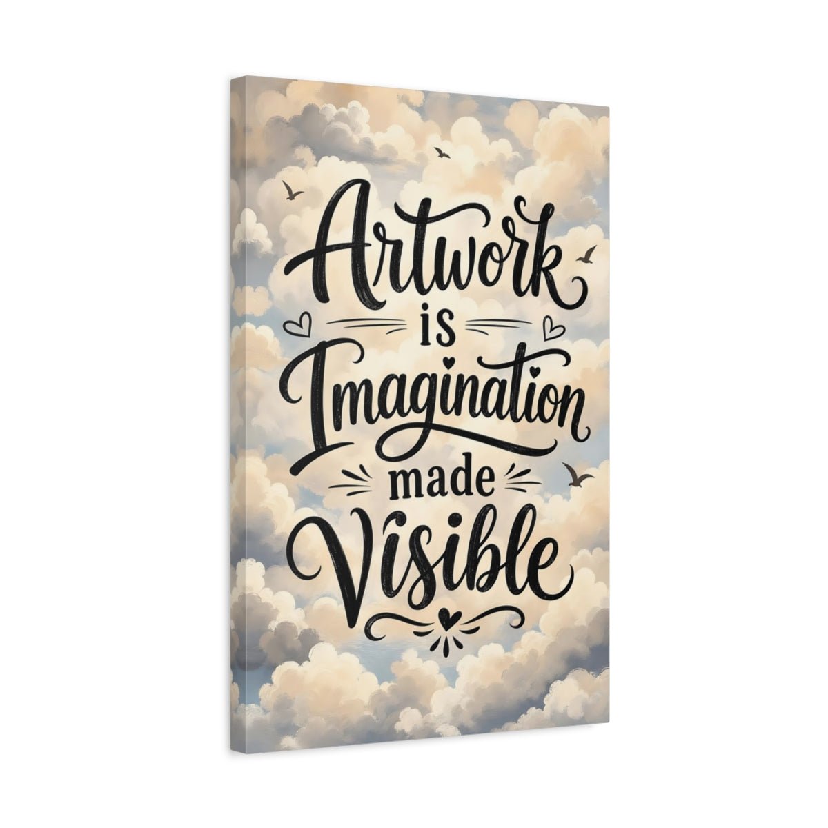 Nature Inspirational Quote Calligraphy Canvas Wall Art Print – Brush - stroke Living Room, Large - YesArtYes