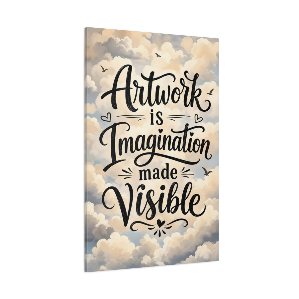 Nature Inspirational Quote Calligraphy Canvas Wall Art Print – Brush - stroke Living Room, Large - YesArtYes