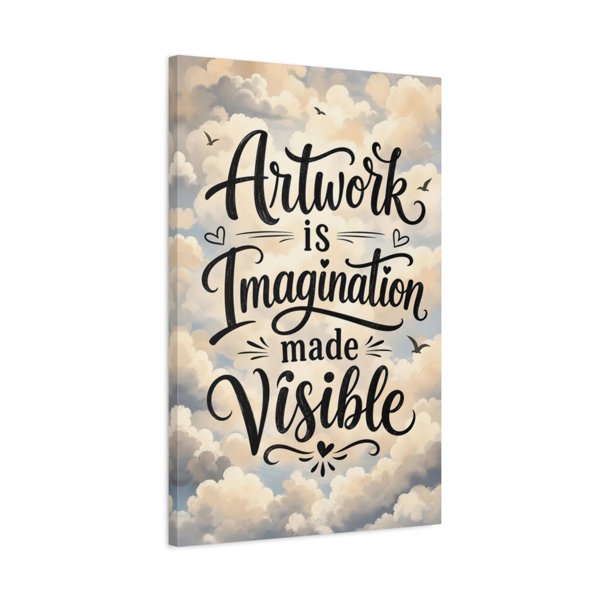 Nature Inspirational Quote Calligraphy Canvas Wall Art Print – Brush - stroke Living Room, Large - YesArtYes