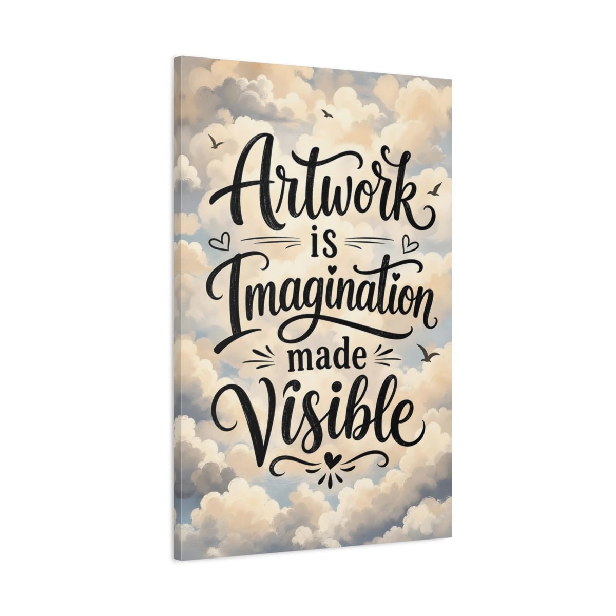 Nature Inspirational Quote Calligraphy Canvas Wall Art Print – Brush - stroke Living Room, Large - YesArtYes