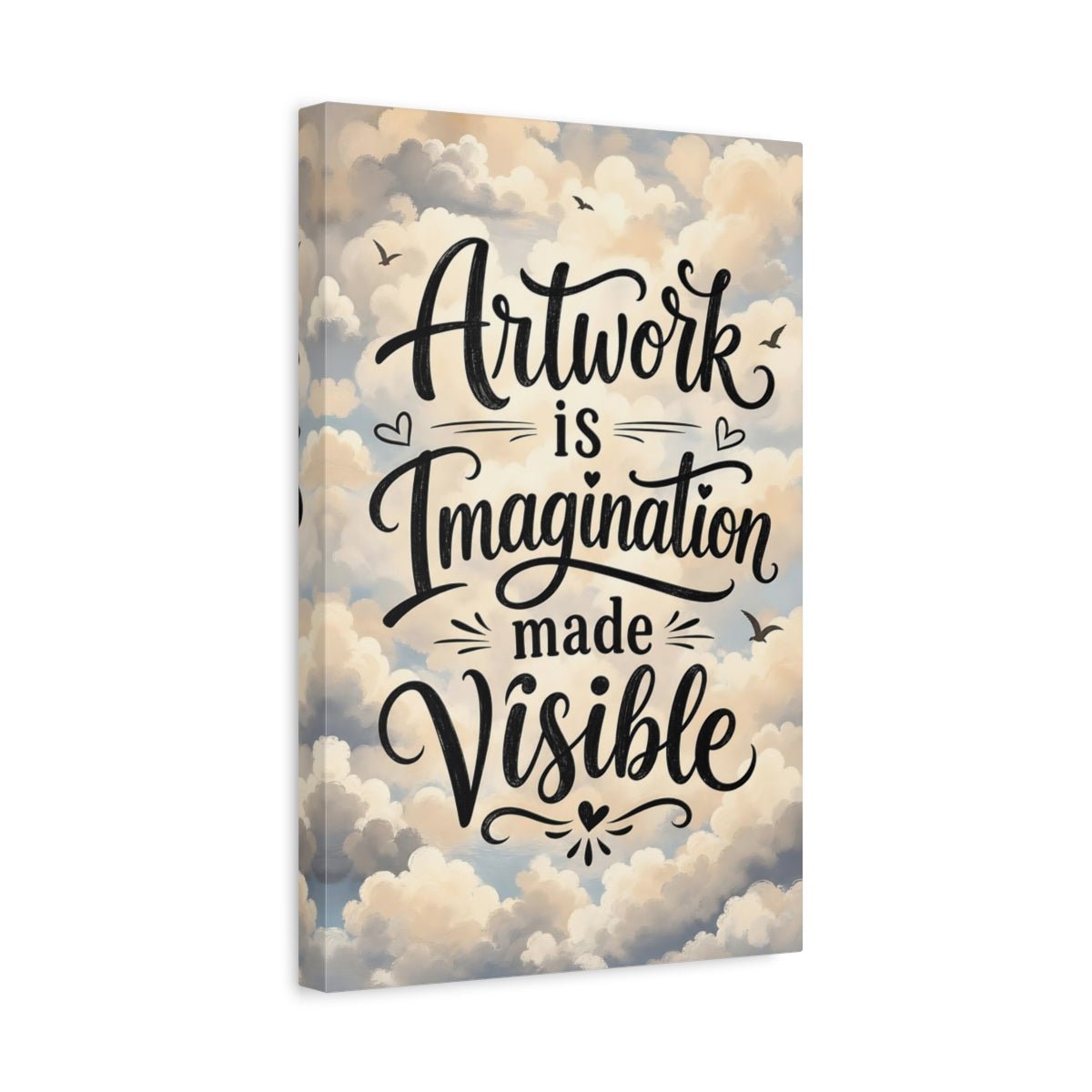 Nature Inspirational Quote Calligraphy Canvas Wall Art Print – Brush - stroke Living Room, Large - YesArtYes