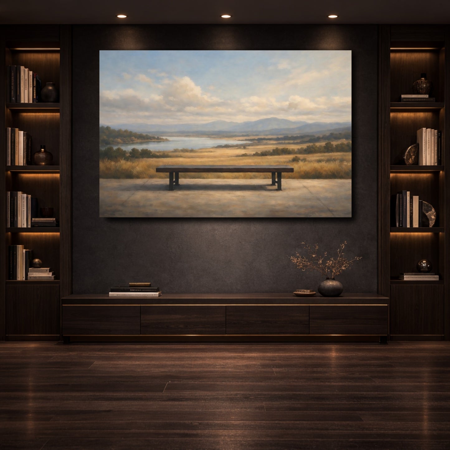 Mockup 3. Nature Landscape Nature Landscape shown as stretched canvas wall art