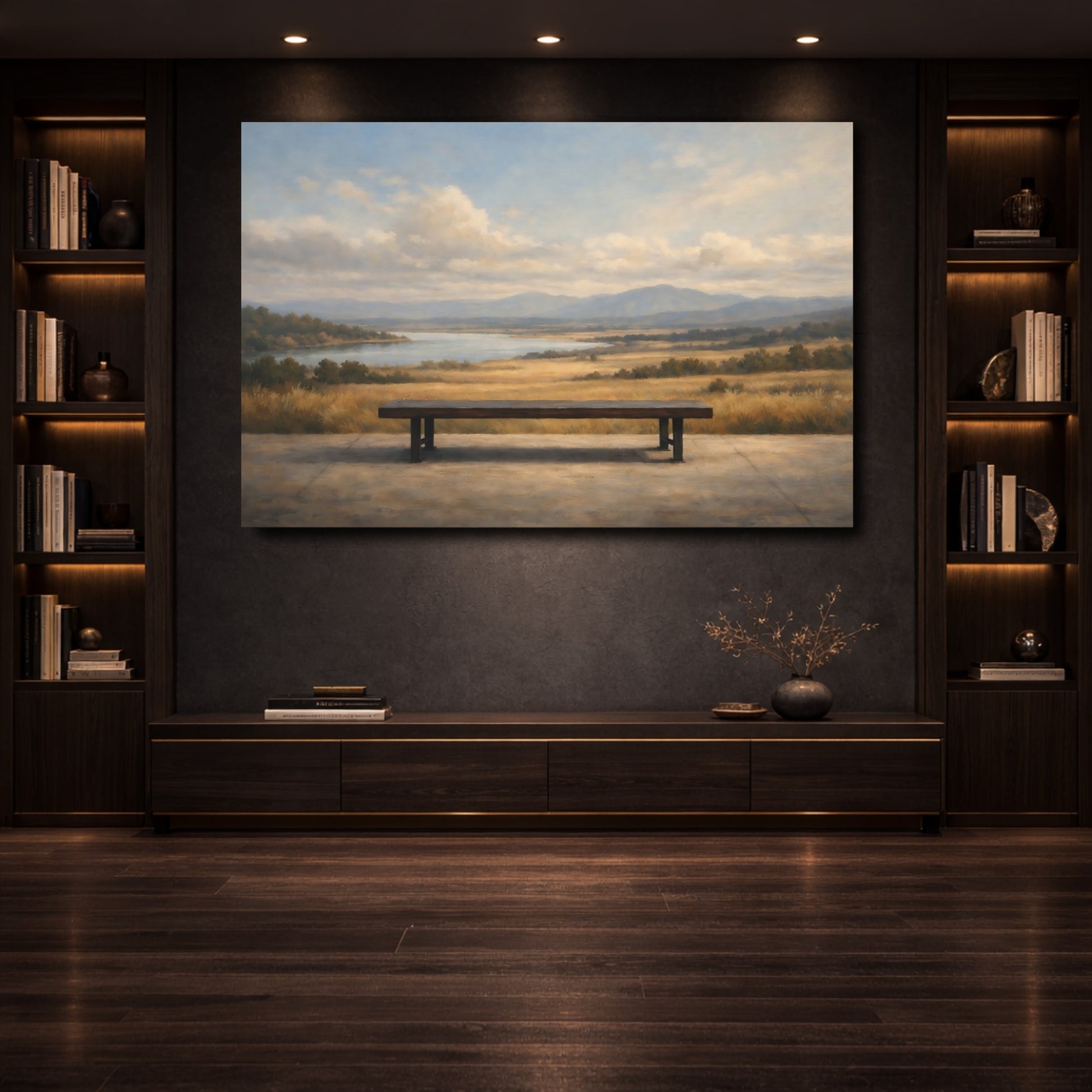 Mockup 3. Nature Landscape Nature Landscape shown as stretched canvas wall art