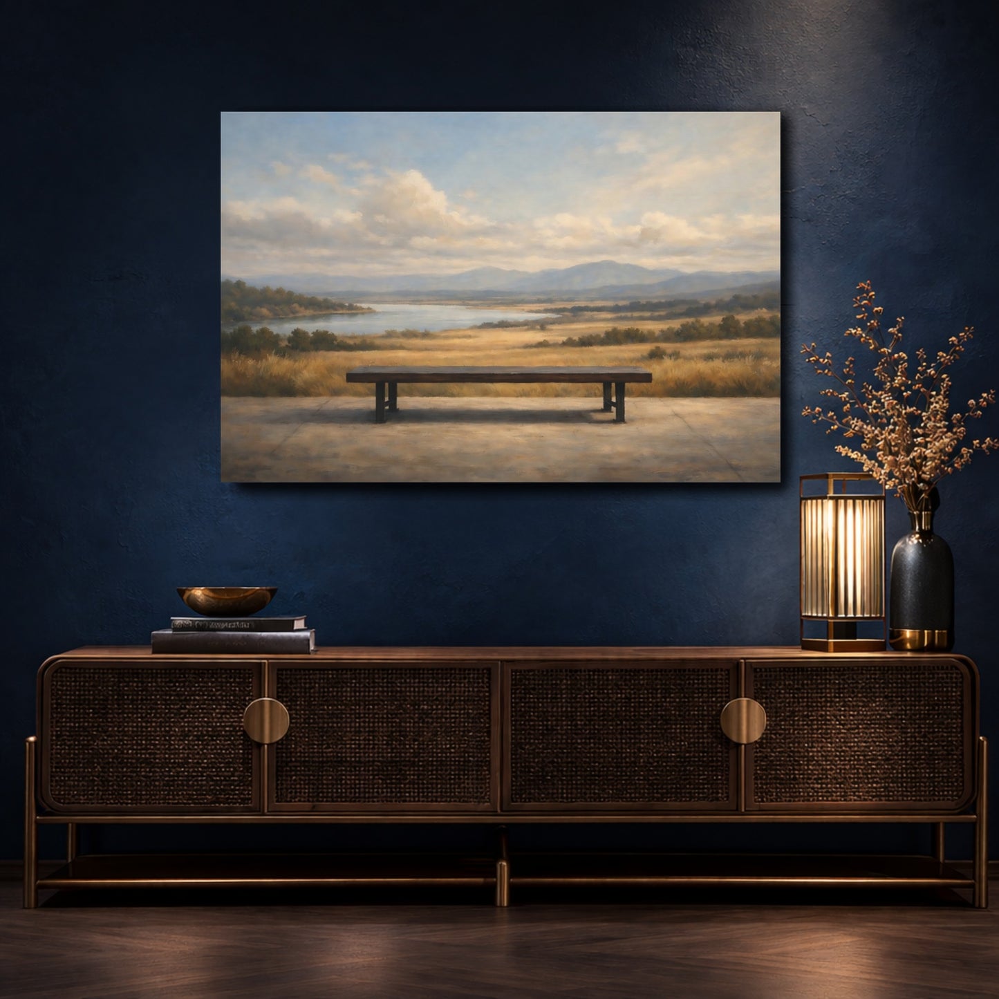 Mockup 4. Nature Landscape Nature Landscape shown as stretched canvas wall art