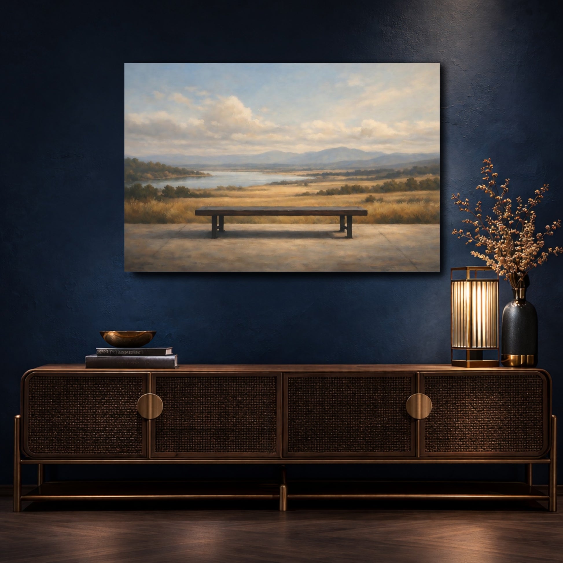 Mockup 4. Nature Landscape Nature Landscape shown as stretched canvas wall art