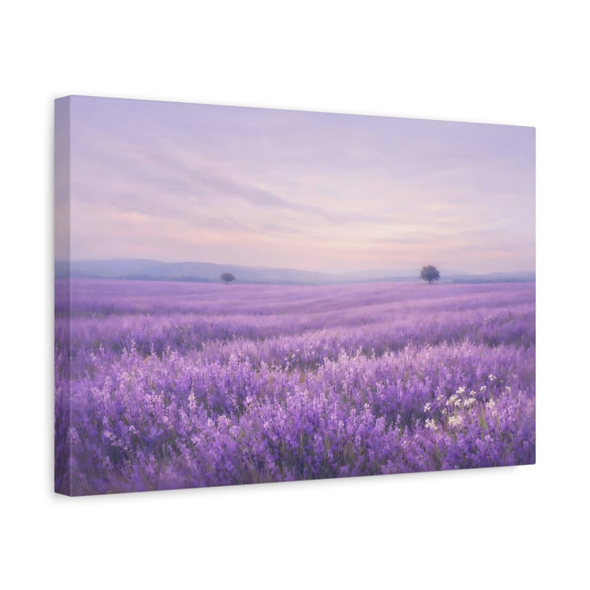 Nature Lavender Field - Canvas Wall Art Print - YesArtYes
