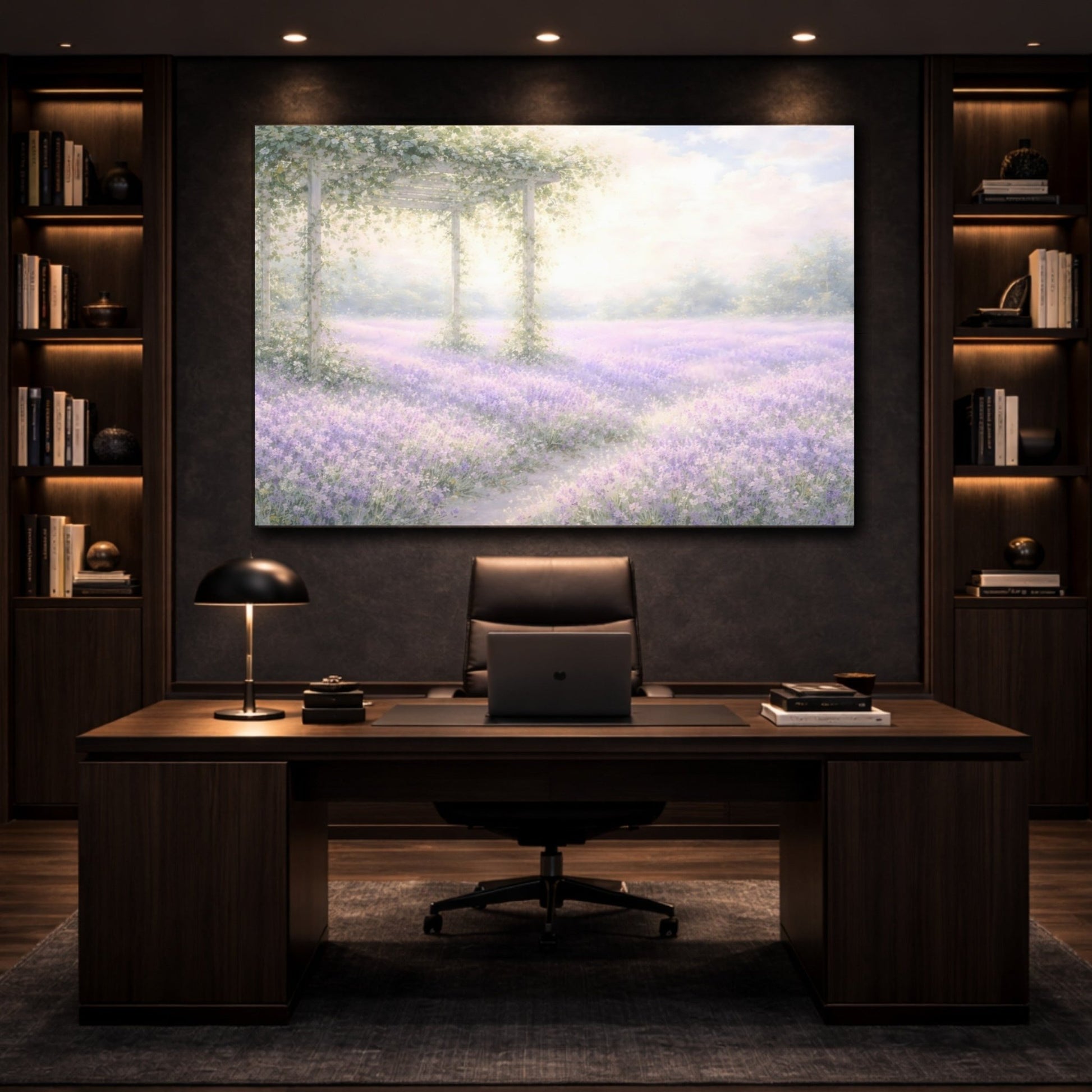 Nature Lavender Field - Canvas Wall Art Print - YesArtYes