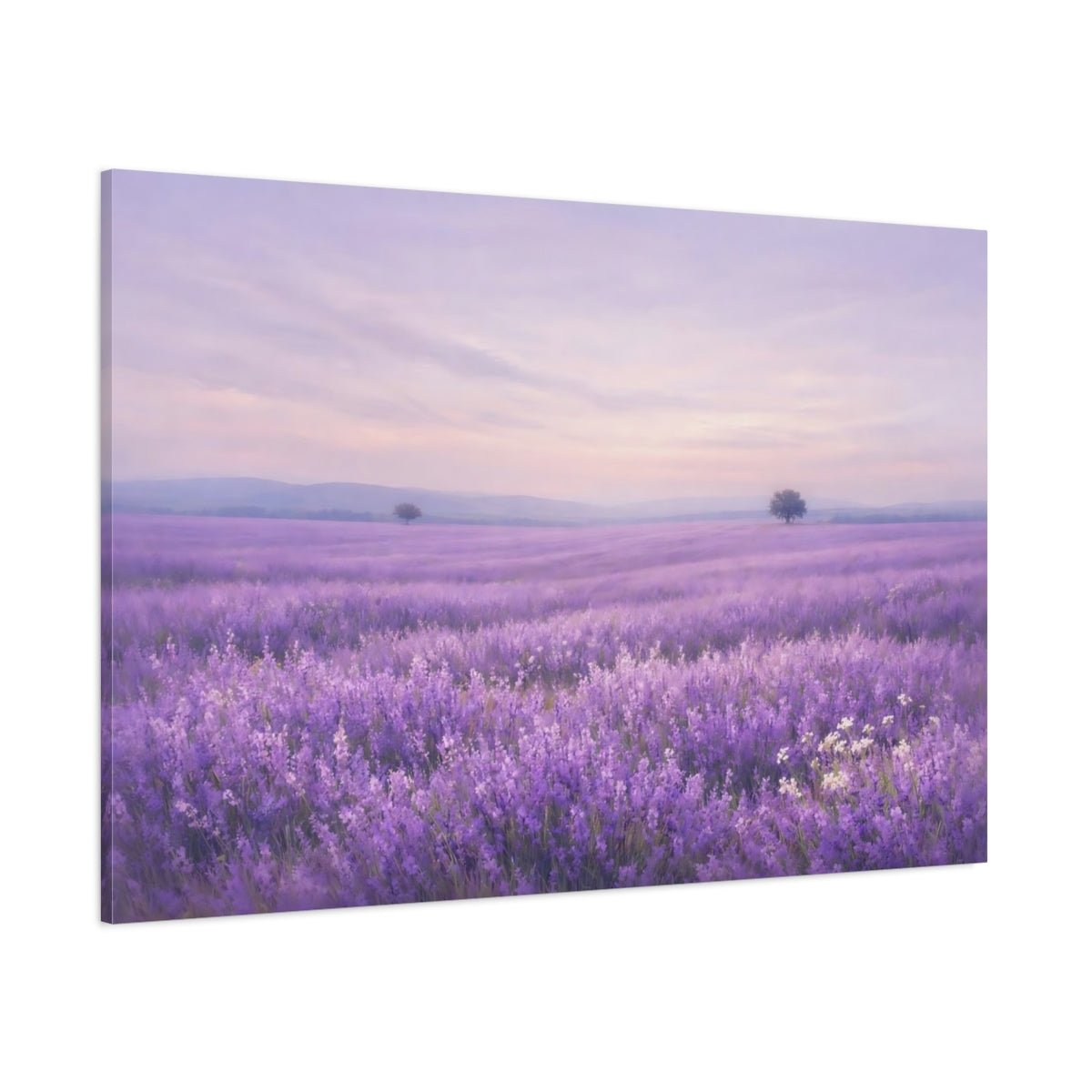 Nature Lavender Field - Canvas Wall Art Print - YesArtYes