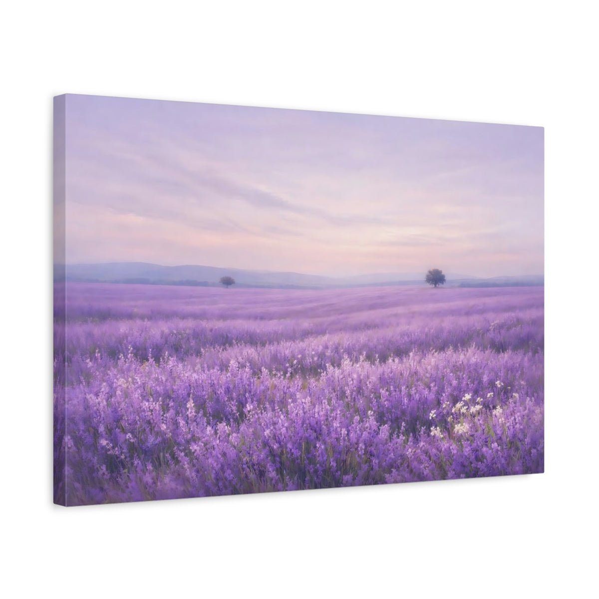 Nature Lavender Field - Canvas Wall Art Print - YesArtYes