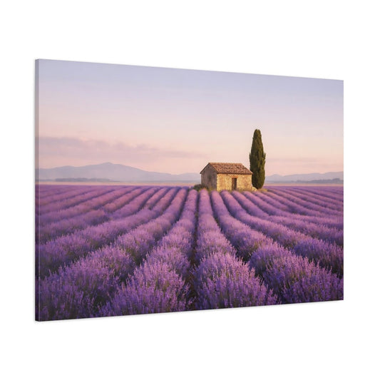 Nature Lavender Field Landscape - Canvas Wall Art Print - YesArtYes