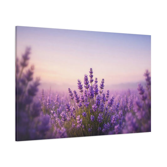Nature Lavender Field Purple - Canvas Wall Art Print - YesArtYes