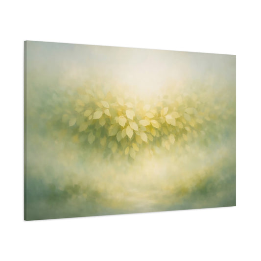 Nature Leaves Peaceful shown as stretched canvas wall art