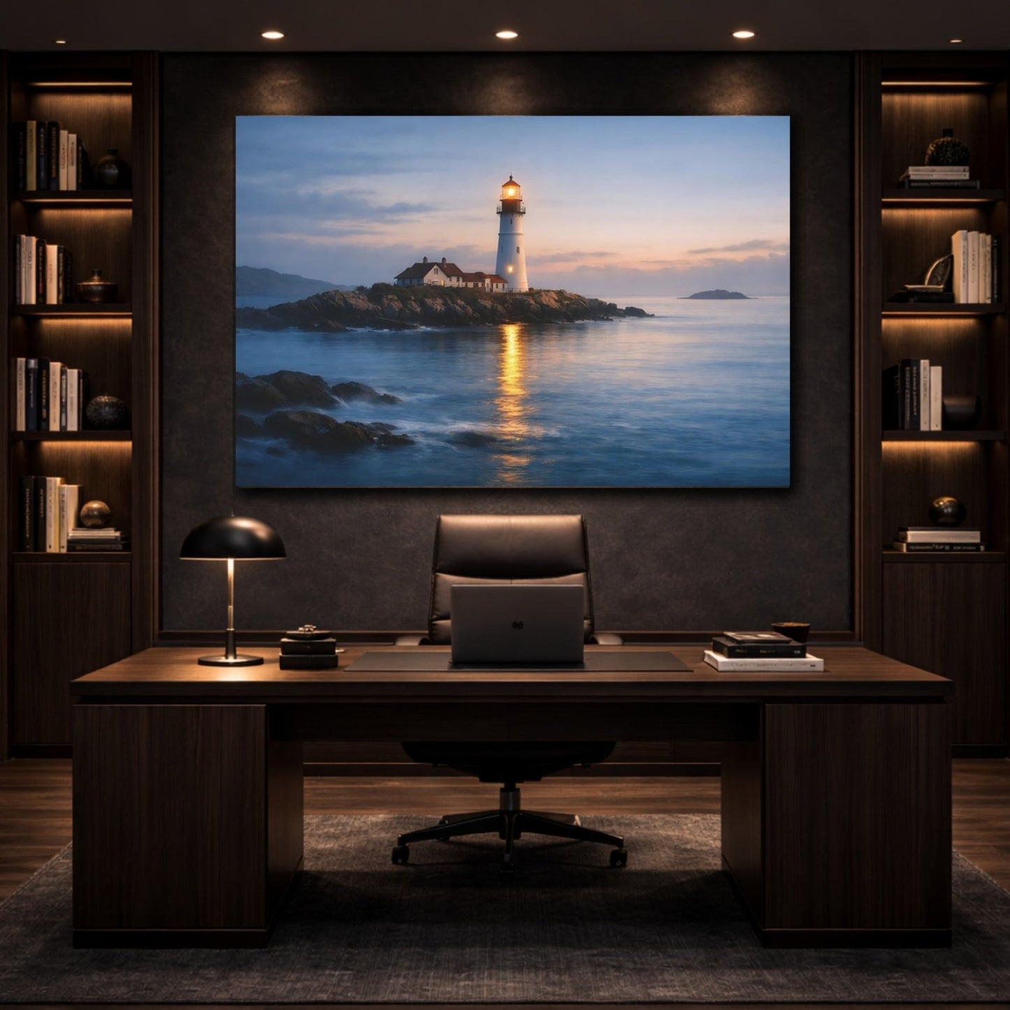 Nature Lighthouse Coastal - Canvas Wall Art Print - YesArtYes