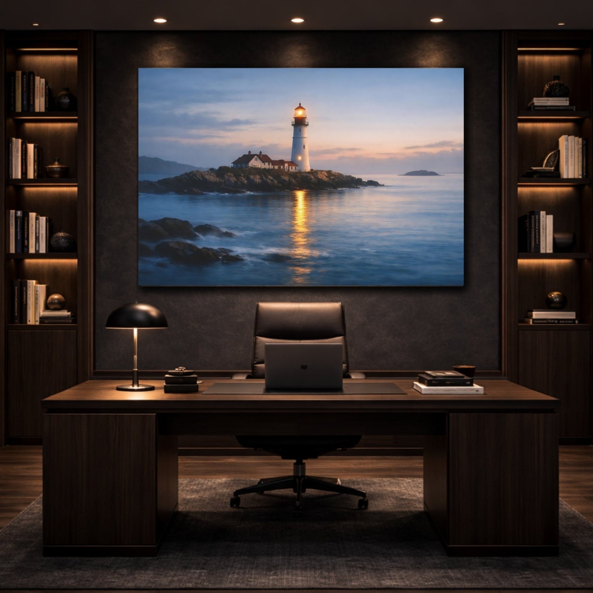 Nature Lighthouse Coastal - Canvas Wall Art Print - YesArtYes