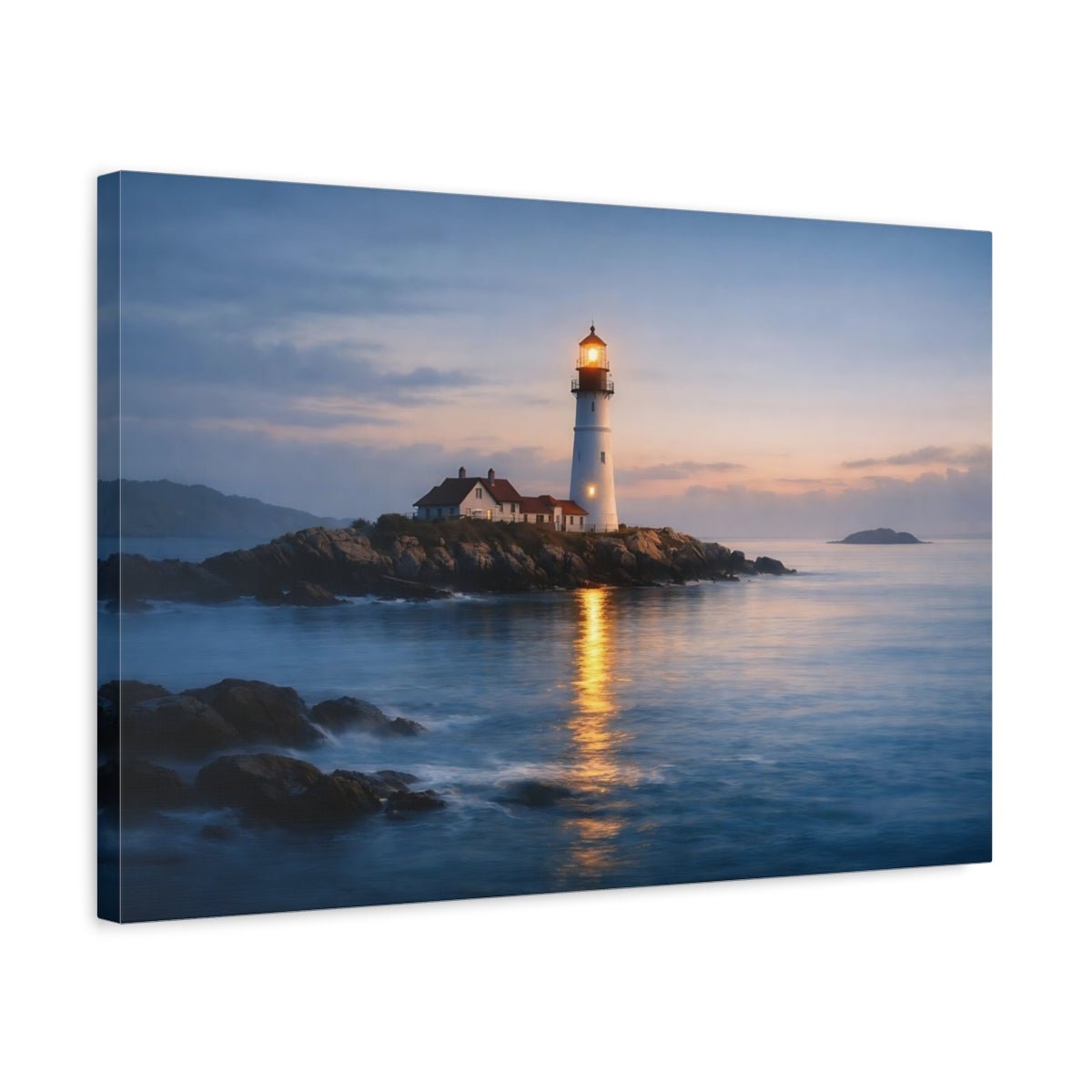 Nature Lighthouse Coastal - Canvas Wall Art Print - YesArtYes