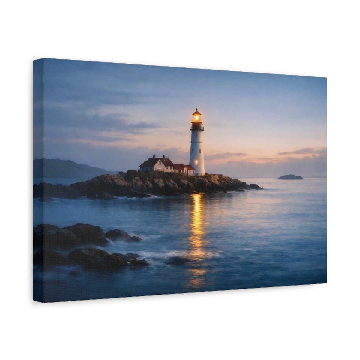Nature Lighthouse Coastal - Canvas Wall Art Print - YesArtYes