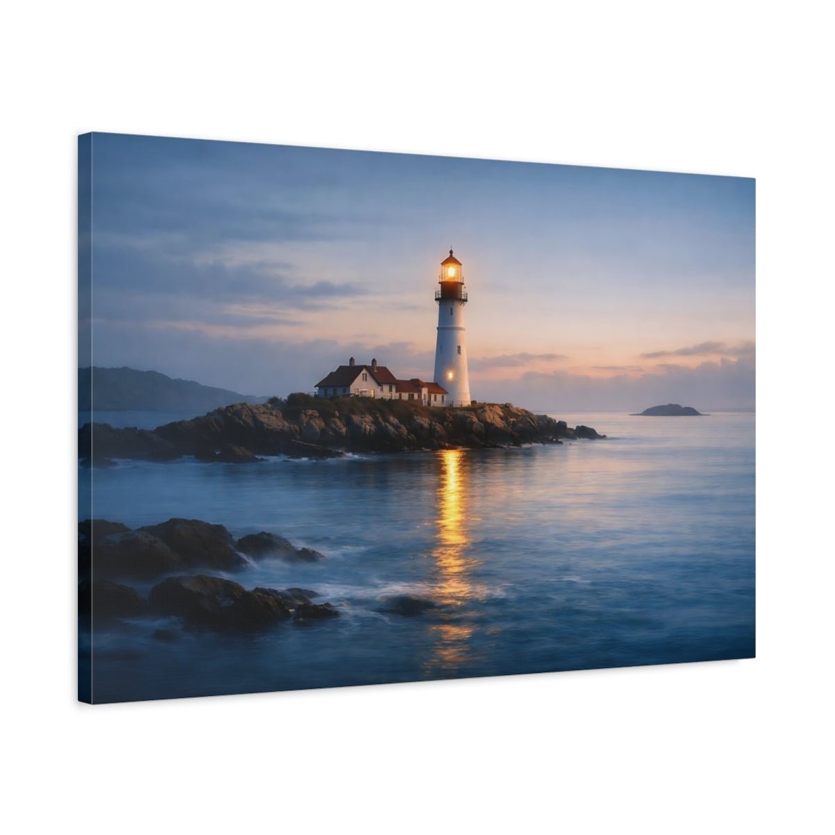 Nature Lighthouse Coastal - Canvas Wall Art Print - YesArtYes