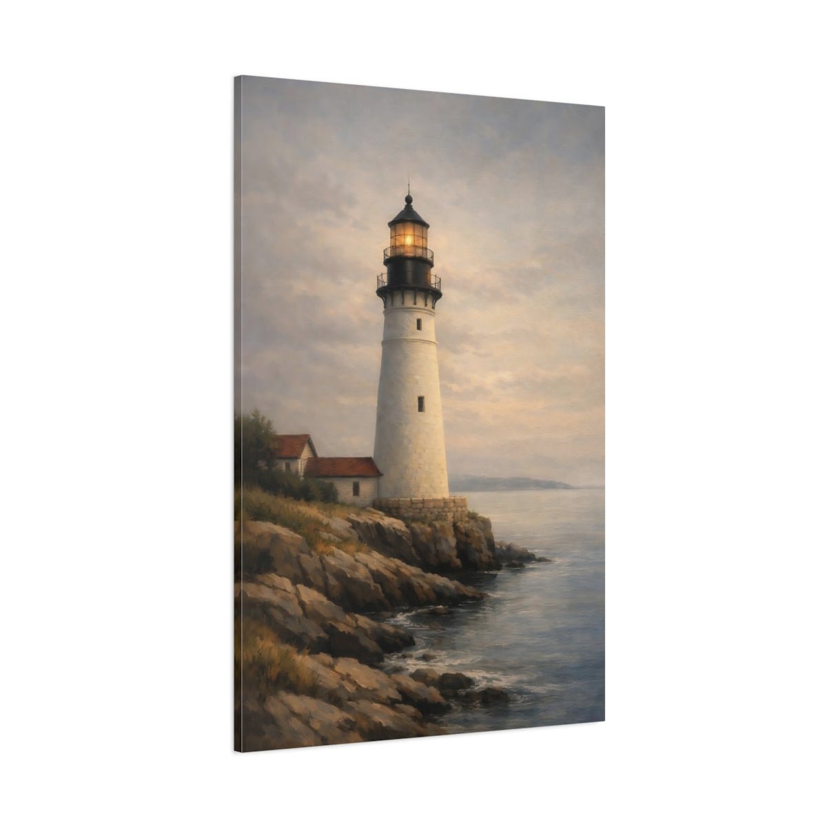 Nature Lighthouse Coastal - Canvas Wall Art Print - YesArtYes