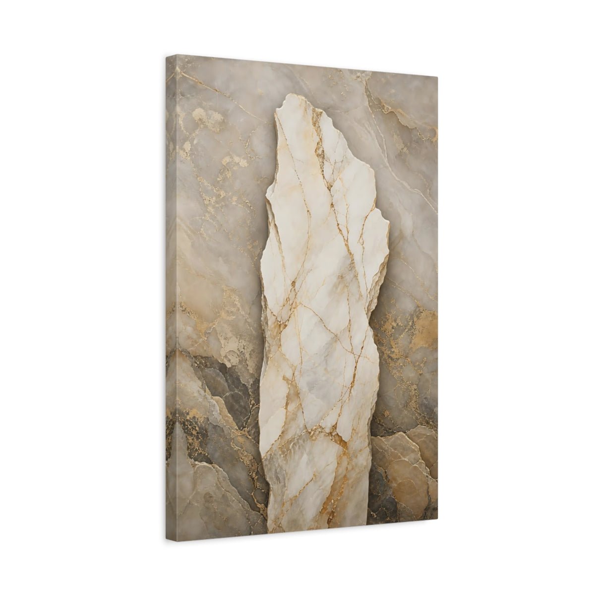 Nature Marble Texture Gold Canvas Print – abstract Living Room, Above Couch - YesArtYes