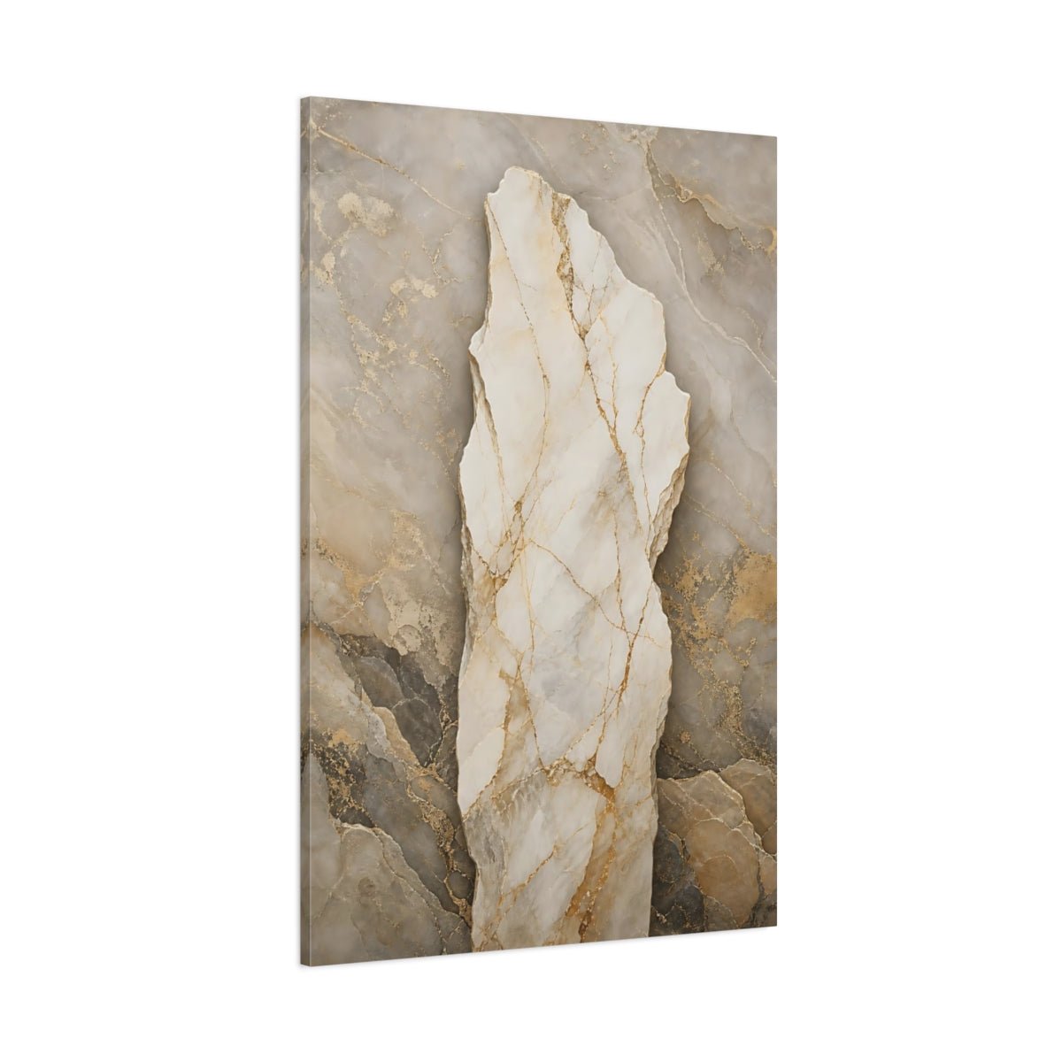Nature Marble Texture Gold Canvas Print – abstract Living Room, Above Couch - YesArtYes