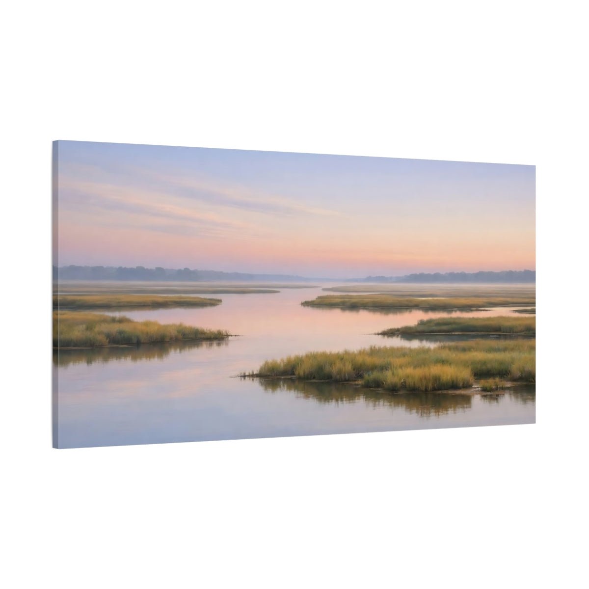 Nature Marshland Pastel - Canvas Wall Art Print - YesArtYes