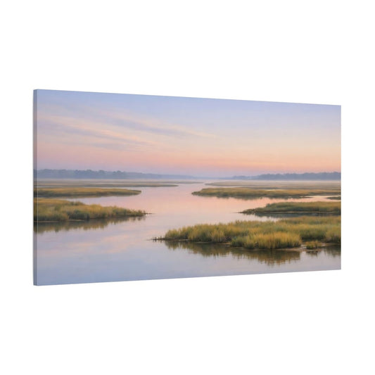 Nature Marshland Pastel - Canvas Wall Art Print - YesArtYes