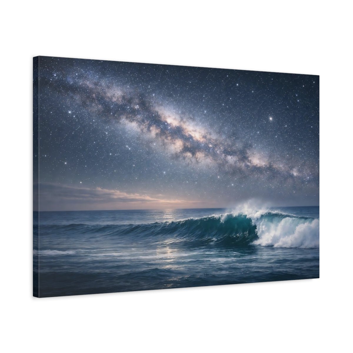 Nature Milky Way Ocean - Canvas Wall Art Print - YesArtYes