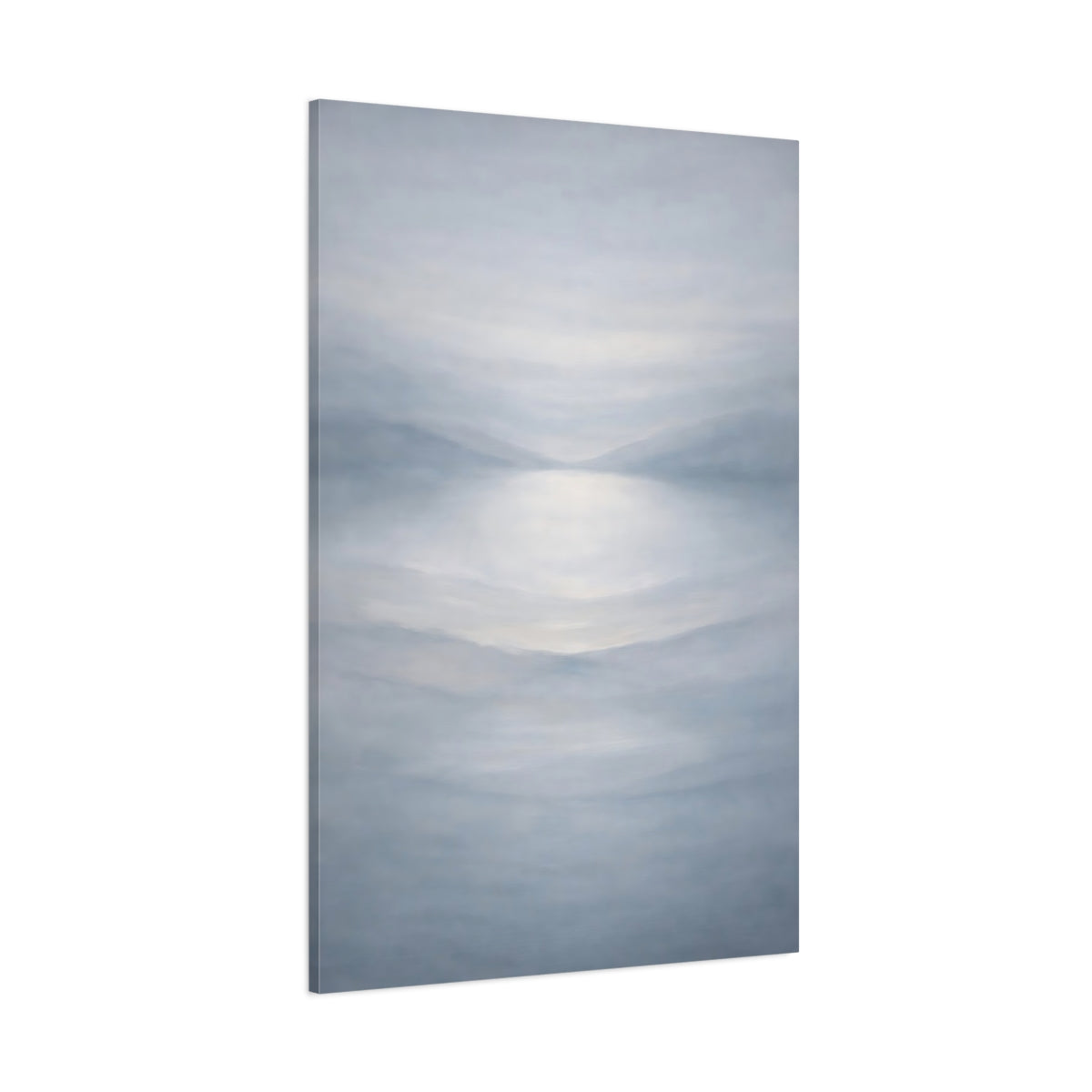 Main Mockup. Nature Misty Lake Misty Landscape shown as stretched canvas wall art