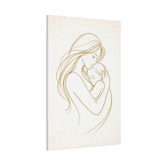 Nature Mother And Child - Canvas Wall Art Print - YesArtYes