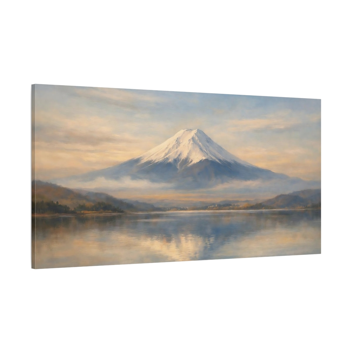 Main Mockup. Nature Mount Fuji Mount Fuji Landscape shown as stretched canvas wall art