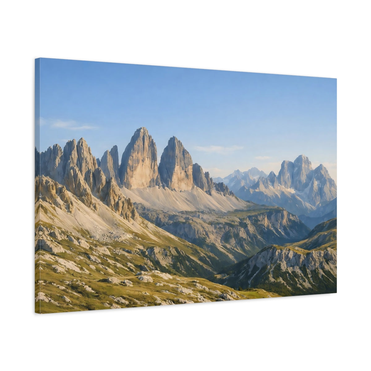Main Mockup. Nature Mountains Mountain Landscape shown as stretched canvas wall art