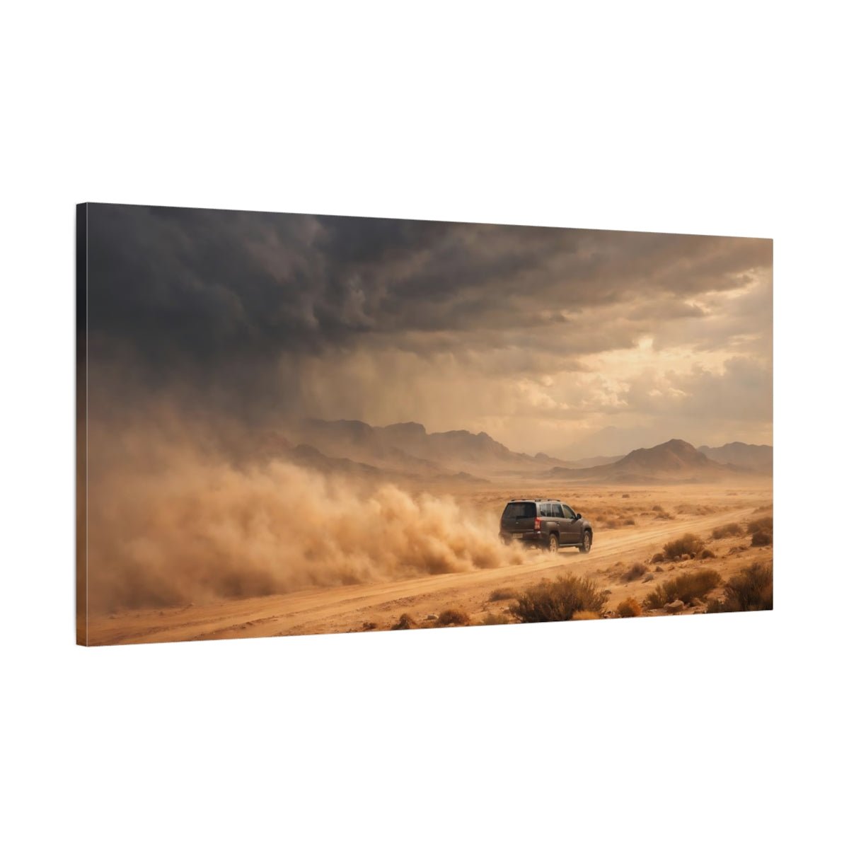 Nature Off - Road Vehicle Desert - Canvas Wall Art Print - YesArtYes