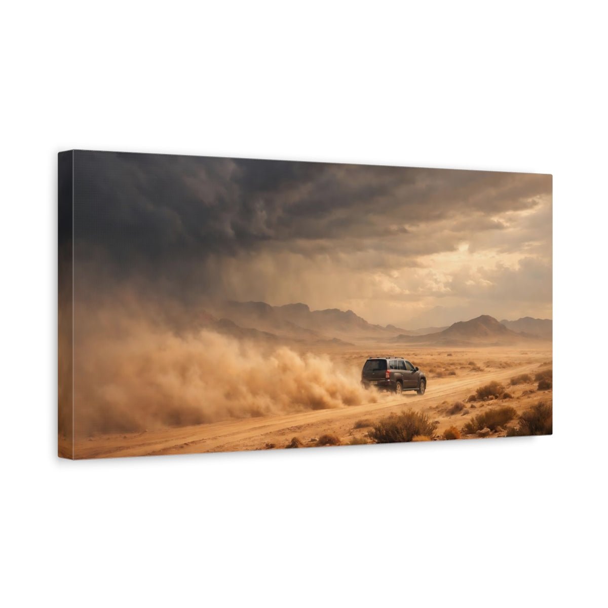 Nature Off - Road Vehicle Desert - Canvas Wall Art Print - YesArtYes