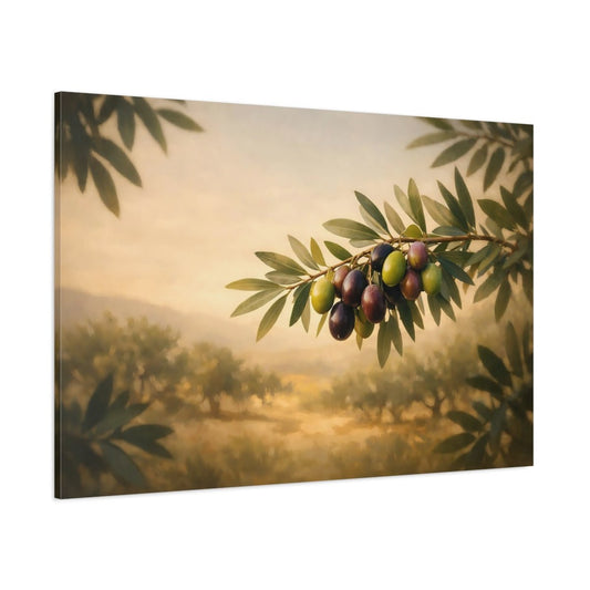 Nature Olives Green - Canvas Wall Art Print - YesArtYes