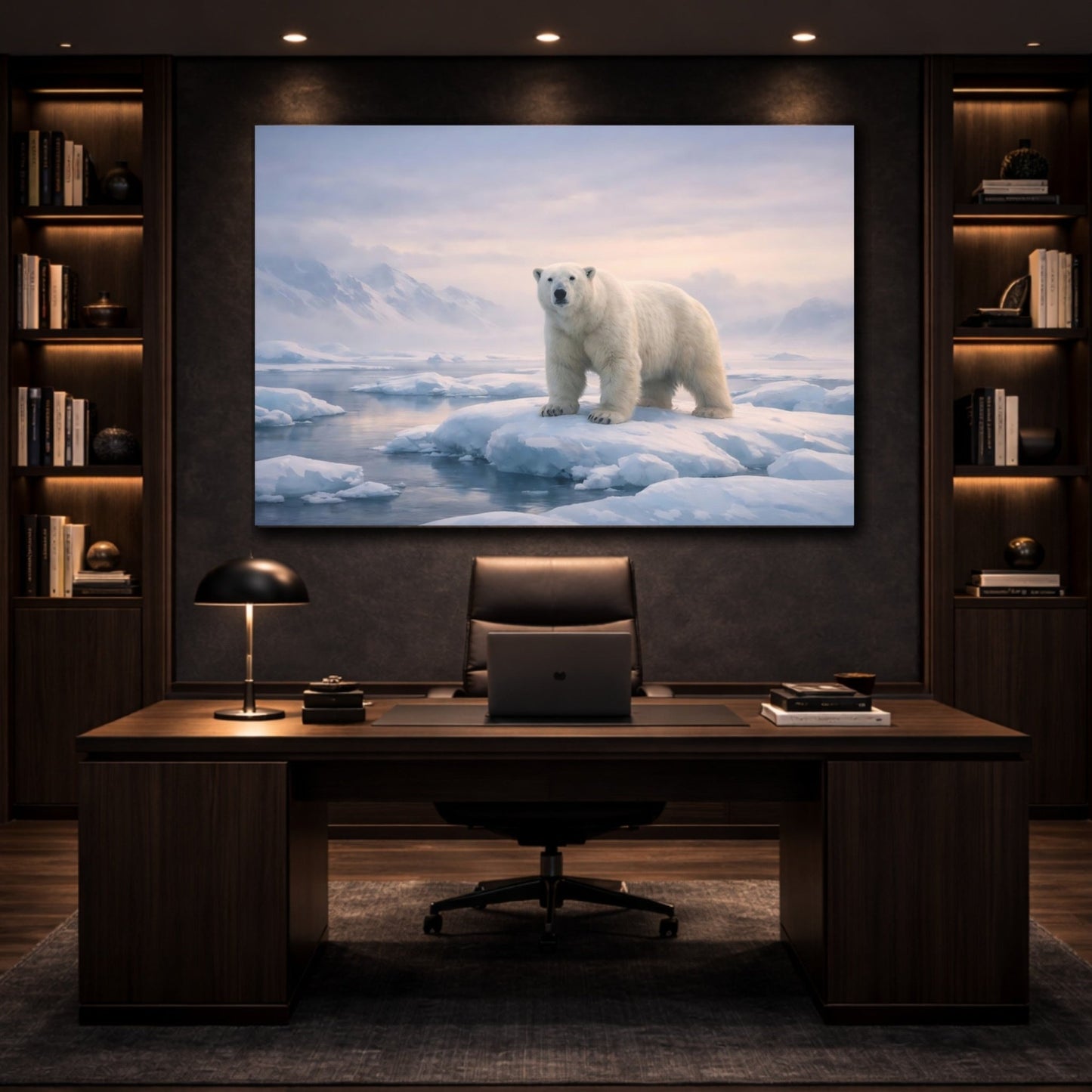 Nature Polar Bear Arctic - Canvas Wall Art Print - YesArtYes